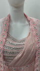 Blush Pearl Cape Saree Couture Ensemble
