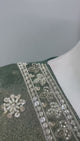 Sage Olive Silver Floral Palazzo Set
