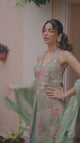 Mint Floral Halter Palazzo Set