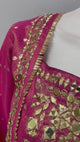 Rani Pink Gold Mirrorwork Palazzo Ensemble