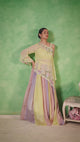 Pastel Lehenga Set Floral Lehenga