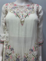 Ivory Blush Floral Palazzo Set