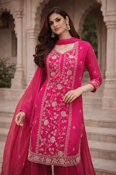 Rani Noor Embroidered Sharara Set – A Vision of Vibrance and Grace - MishUUU